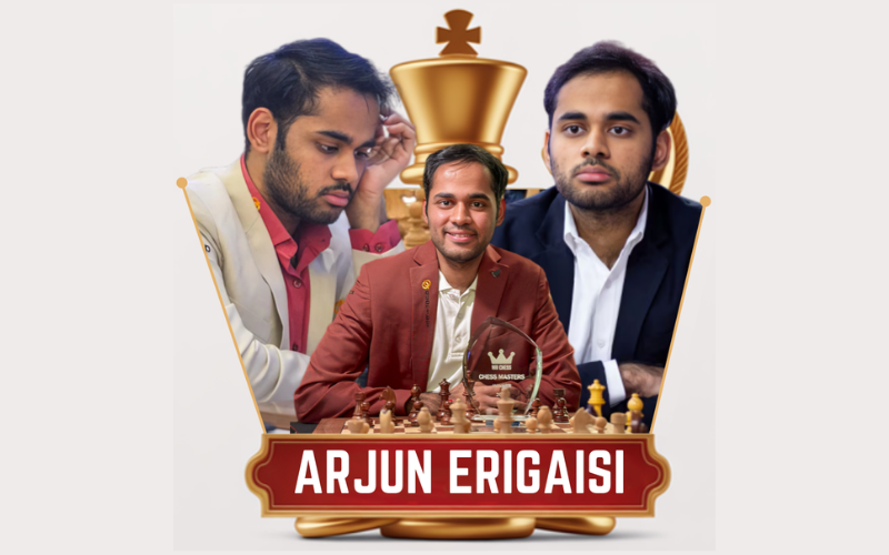 Arjun Erigaisi – India No.1 chess player, trained at BS Chess Academy Warangal under coach Sampath Bollam