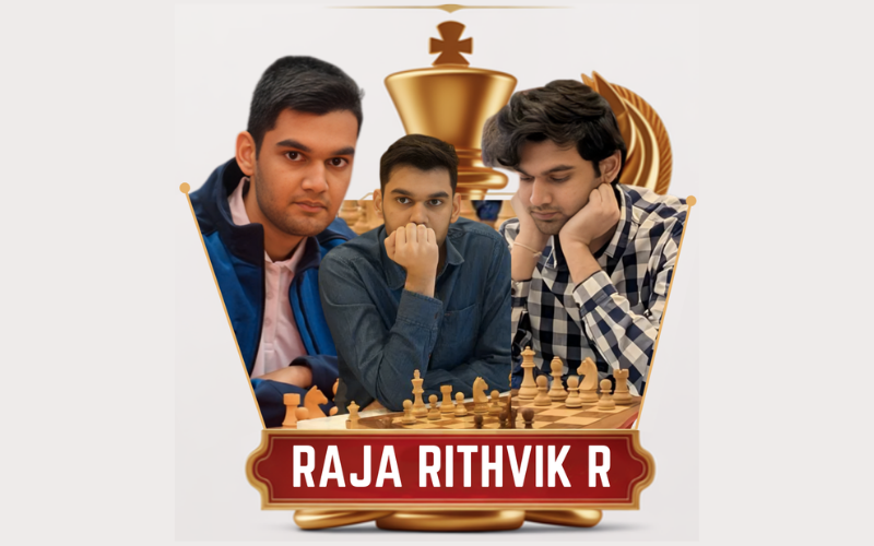 GM Raja Rithvik R trained at BS Chess Academy