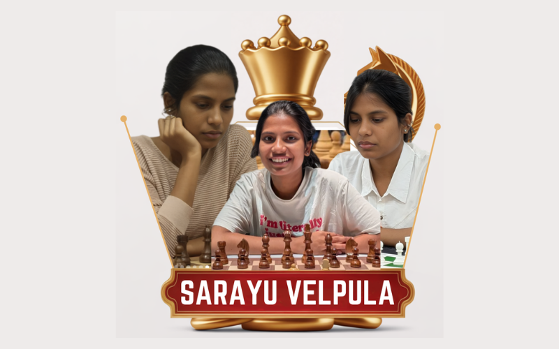WGM Sarayu Velpula trained at BS Chess Academy